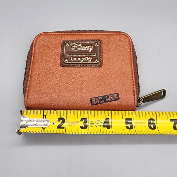 Disney Loungefly Toy Story Brown Zip Wallet Bo Peep Woody Buzz Lightyear Patch - Picture 4 of 7